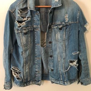 Highway Distressed Jean Jacket S